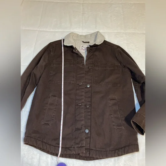 Brown Sherpa-Lined Jacket - Picture 5 of 5